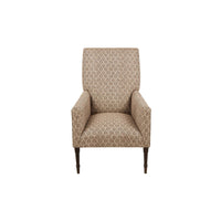 Nina Campbell in Miran Chocolate fabric against a white background