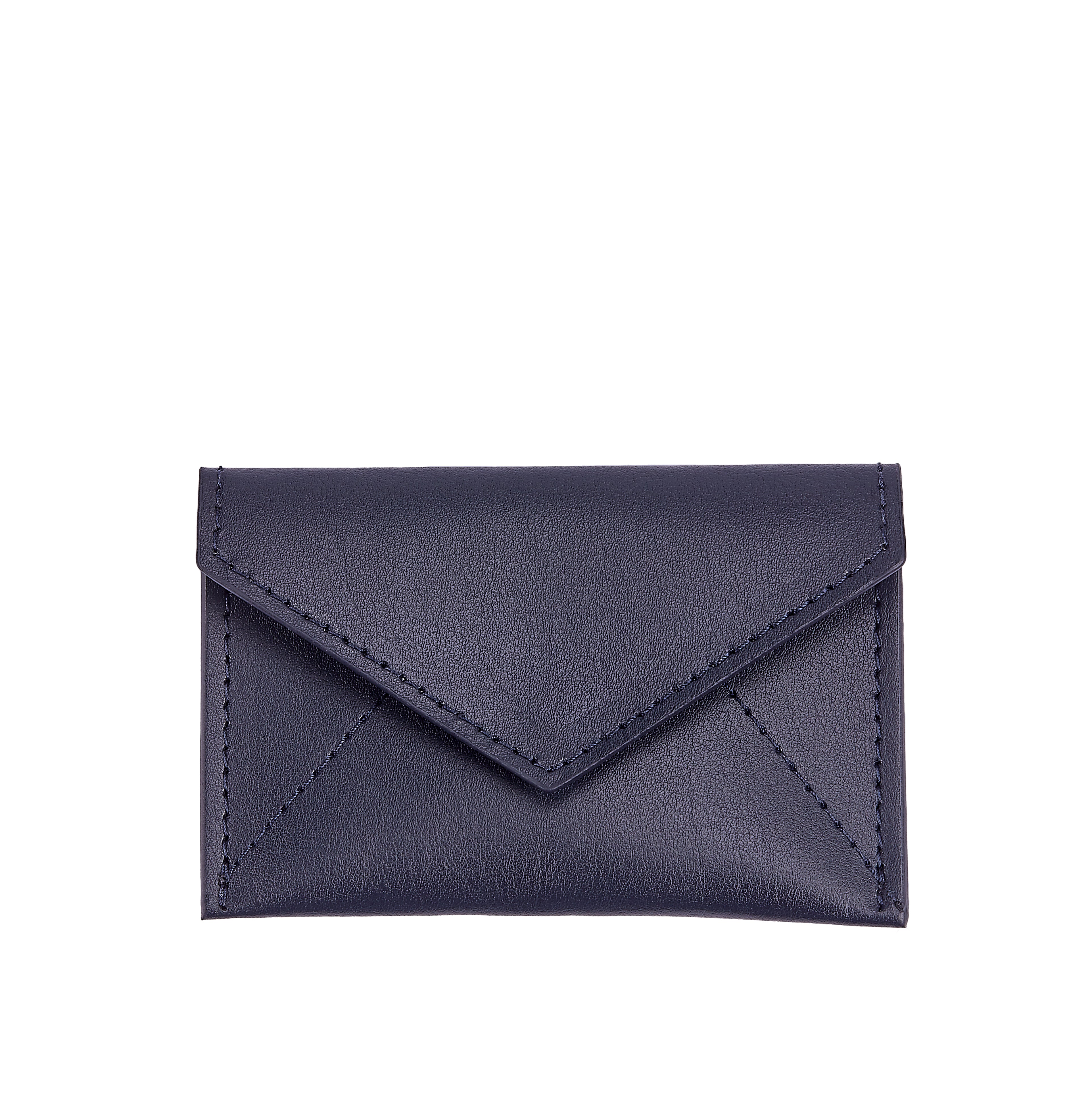Mini Envelope Navy Leather