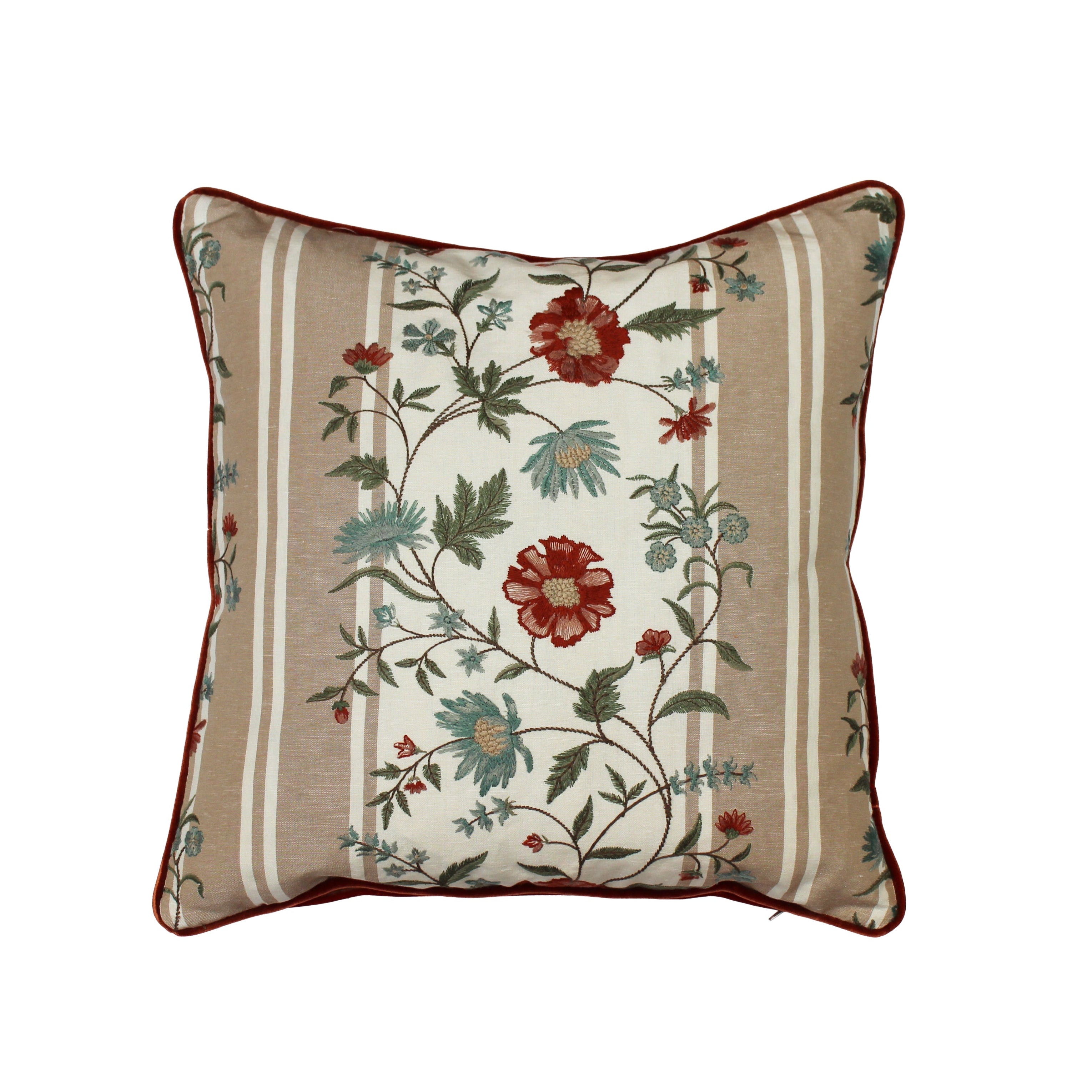 Cushion Honfleur Colmar Beige Teal