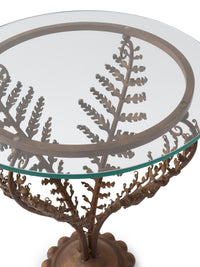 Nina Campbell fern table against white background top view