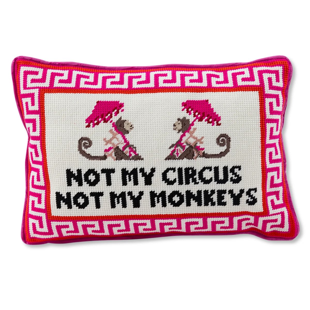 Not My Circus Needlepoint Cushion