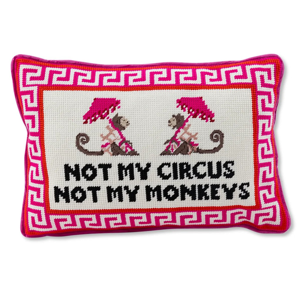 Needlepoint Cushion Not My Circus Nina Campbell