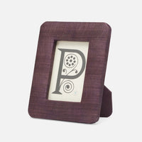 Nina Campbell Halle Silken Abaca Frame Purple 4x6 against a white background