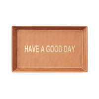 Nina Campbell Desk Tray Camel Have a Good Day