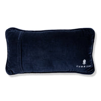 Nina Campbell Needlepoint Cushion High-End Gays against a white background back side