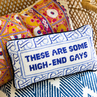 High-End Gays Needlepoint Cushion