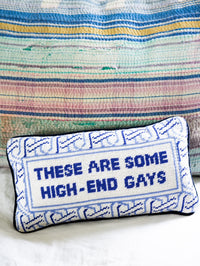 High-End Gays Needlepoint Cushion