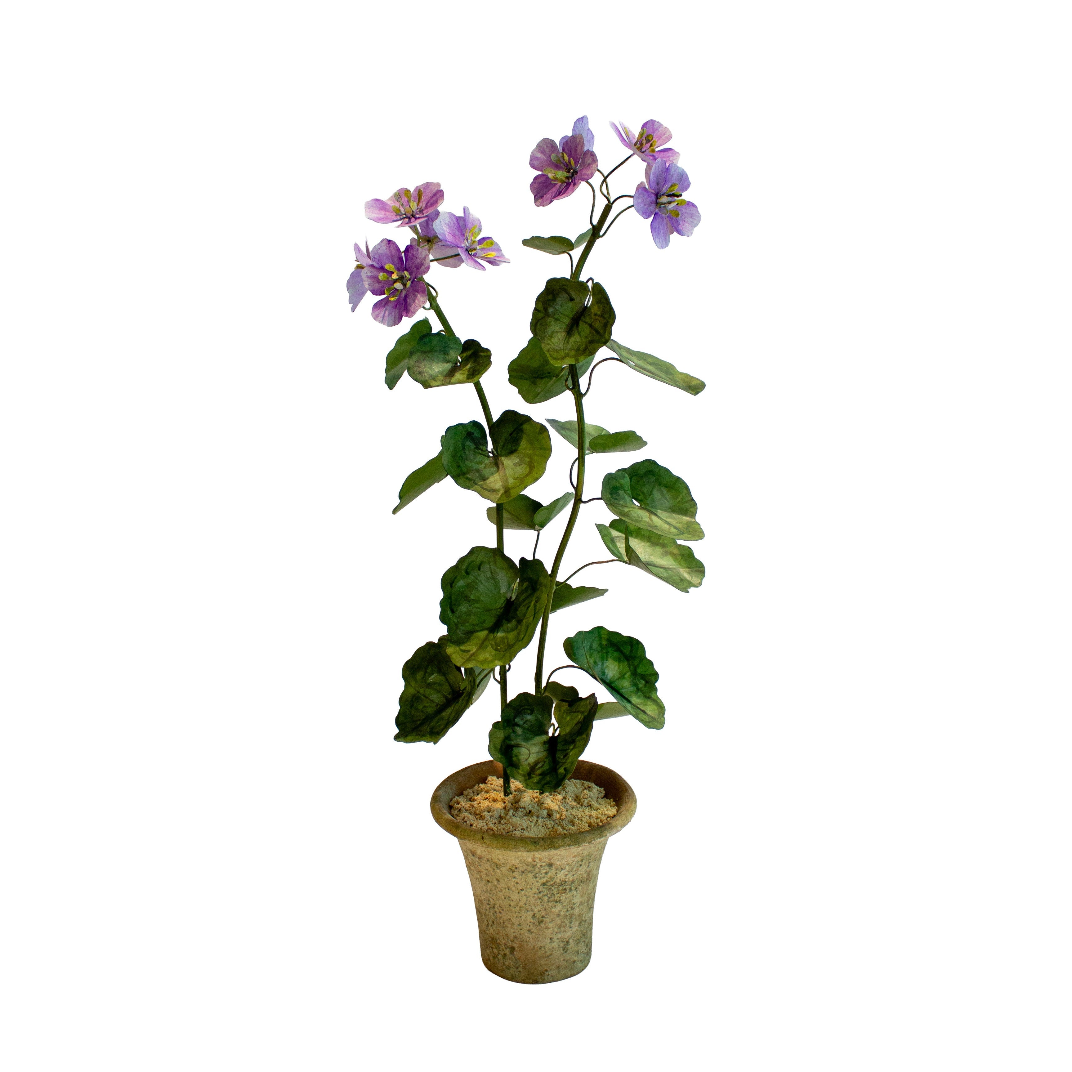 Handmade Metal Geranium Potted Flower 2