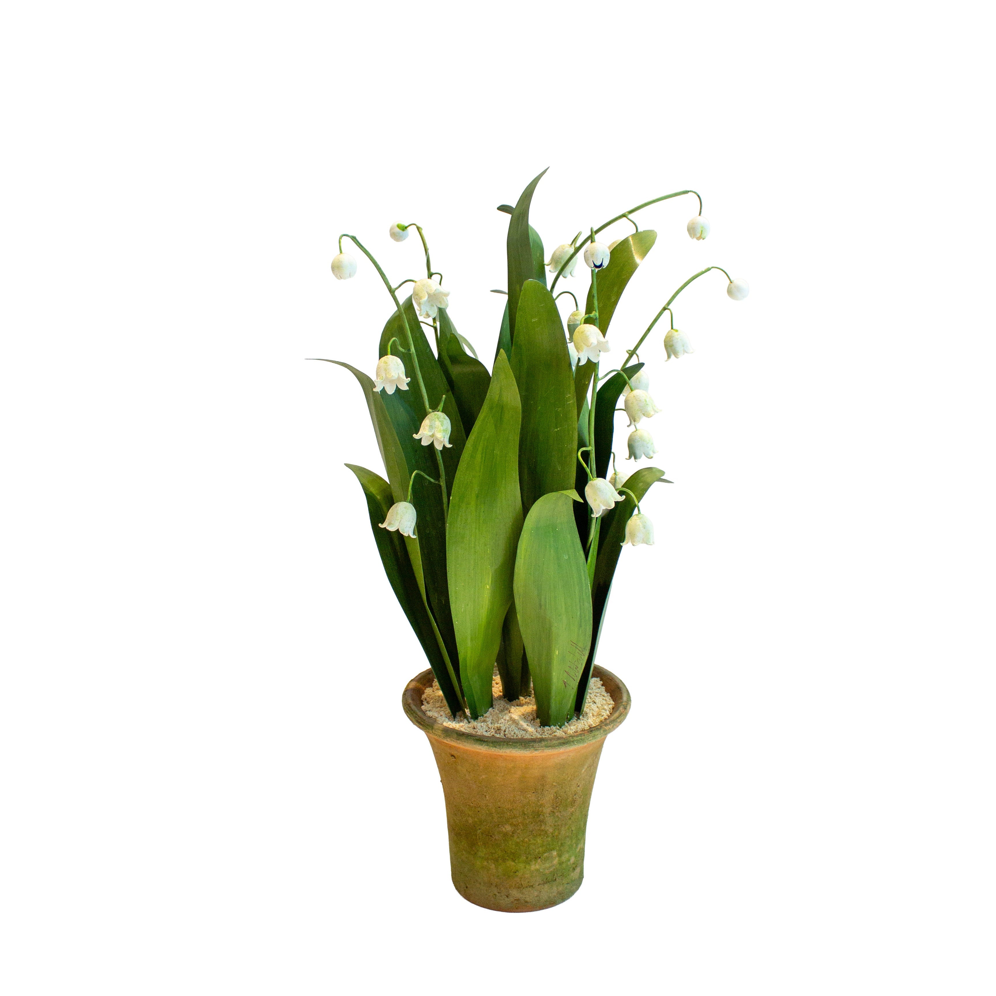 Handmade Metal Lily of the Valley Potted Flower 1