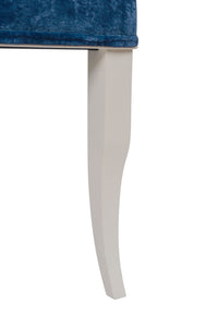 Nina Campbell Judy Side Chair against a white background leg closeup