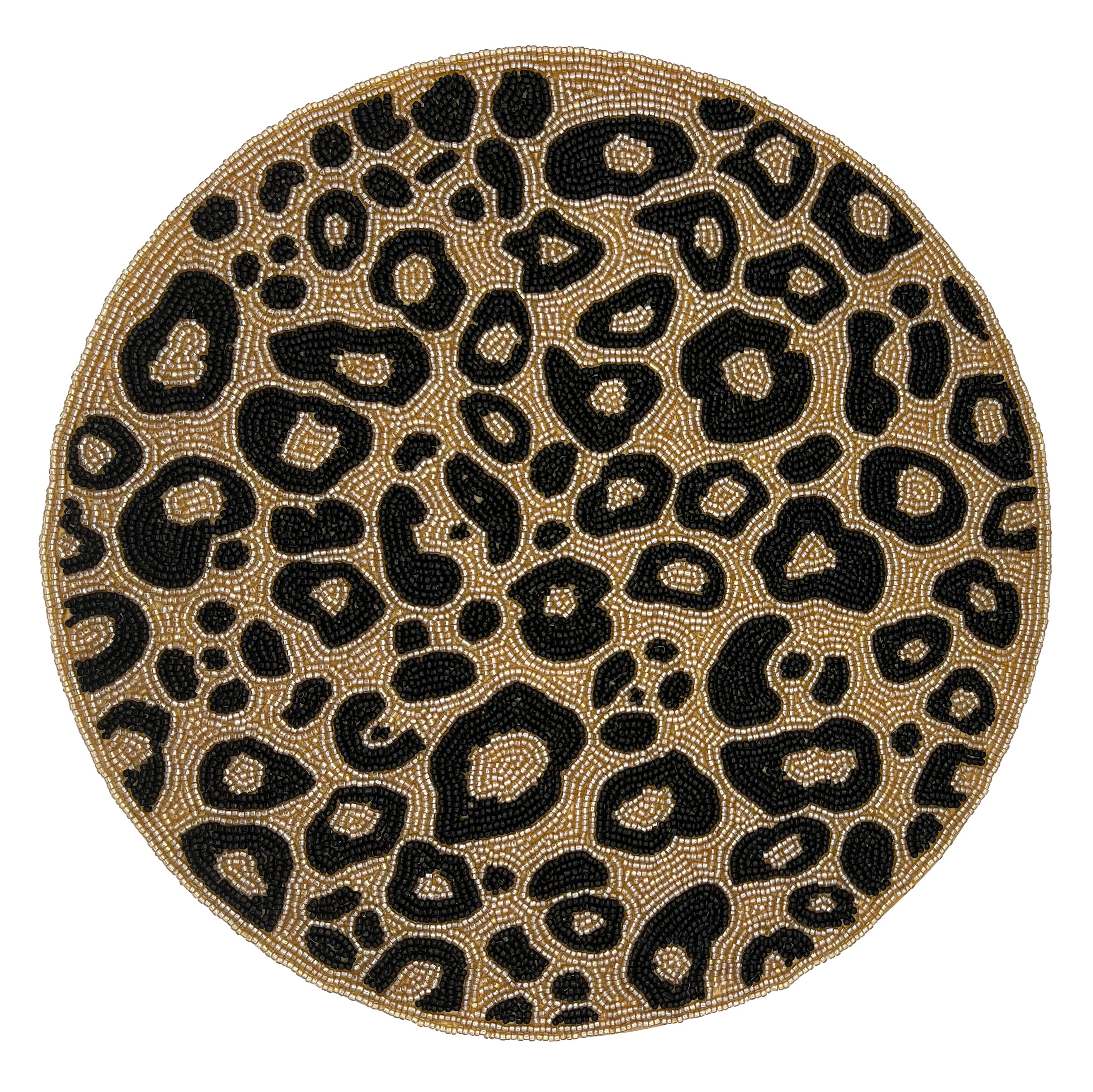 Beaded Placemat Leopard