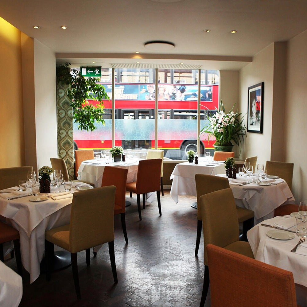 Image of interior of Lucio restaurant in London