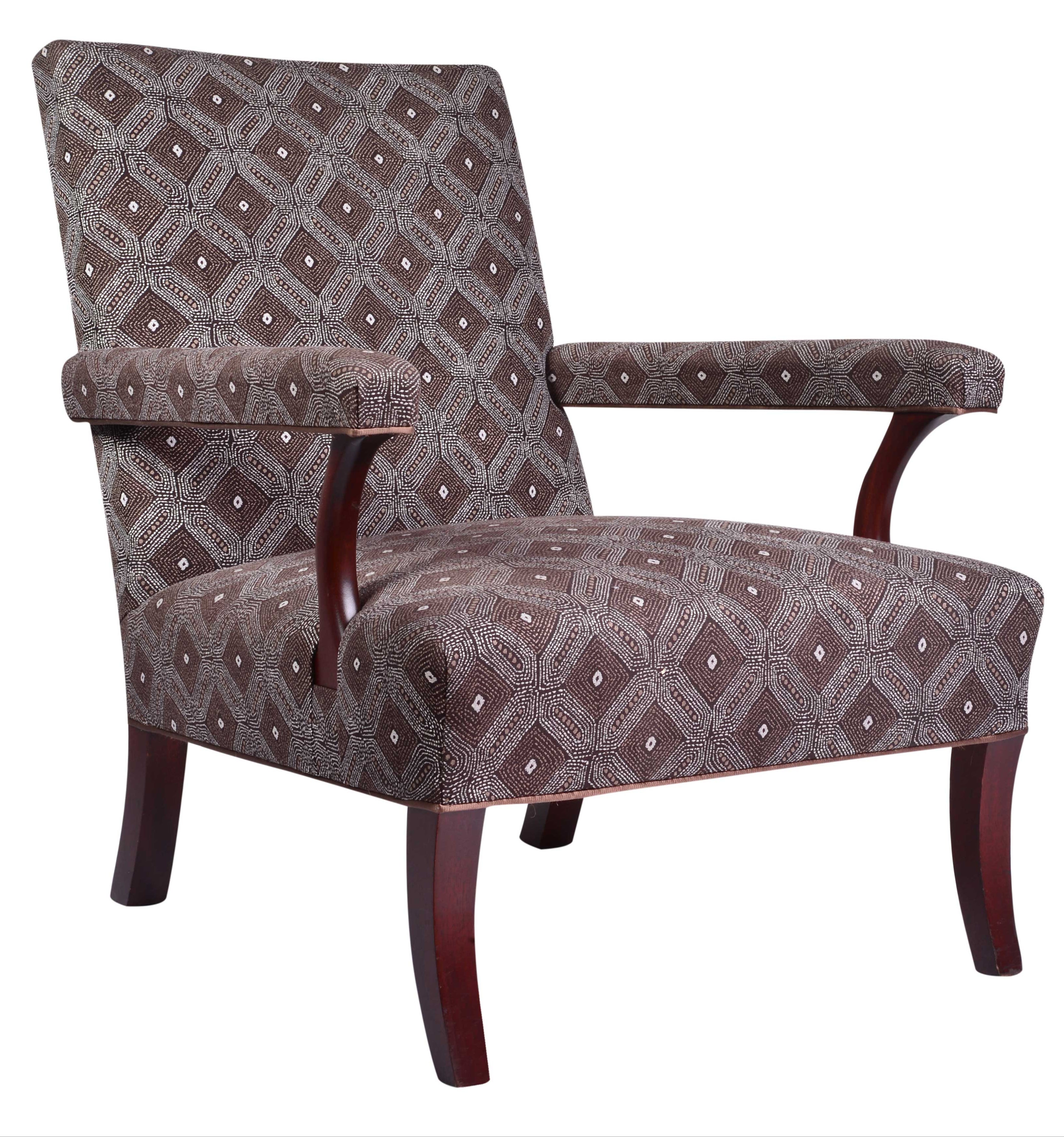 Mackenzie Armchair in Lorette Bitter Chocolate