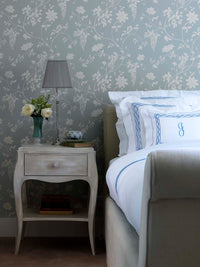 Nina Campbell Margot End Table in a bedroom set