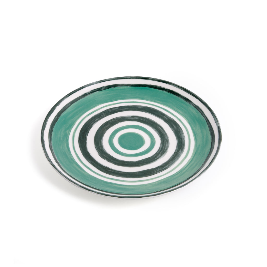 Maze Dinner Plate 17cm Green Nina Campbell