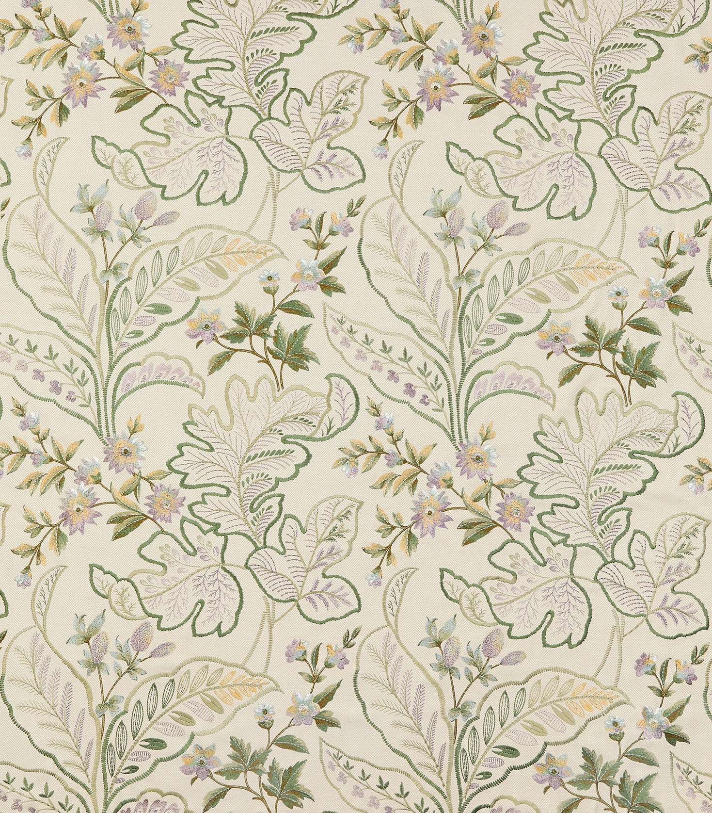 Nina Campbell Fabric - Woodbridge Sudbury Eucalyptus/Lilac NCF4500-02
