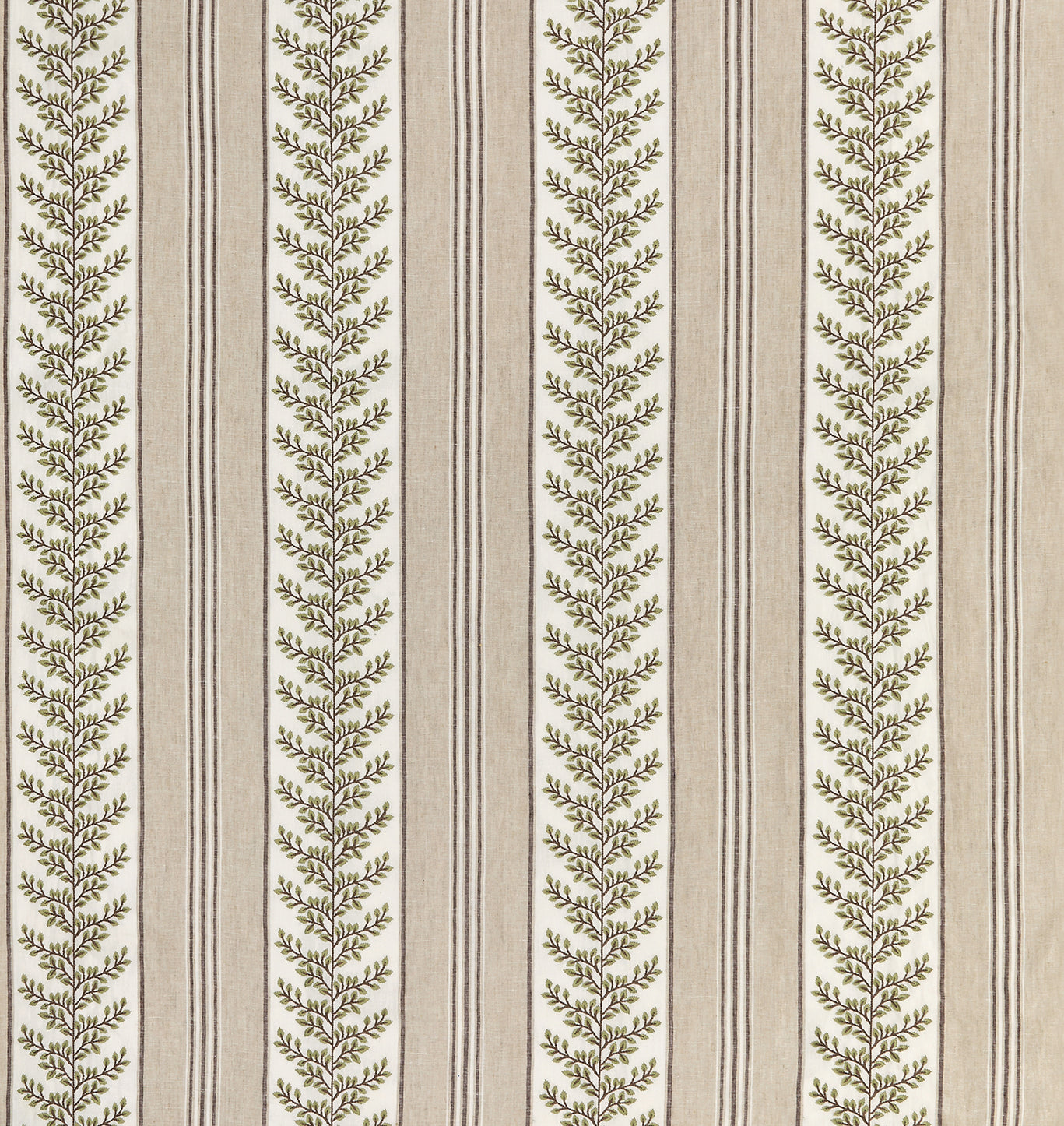 Nina Campbell Fabric - Woodbridge Manningtree Ivory/Linen NCF4502-04