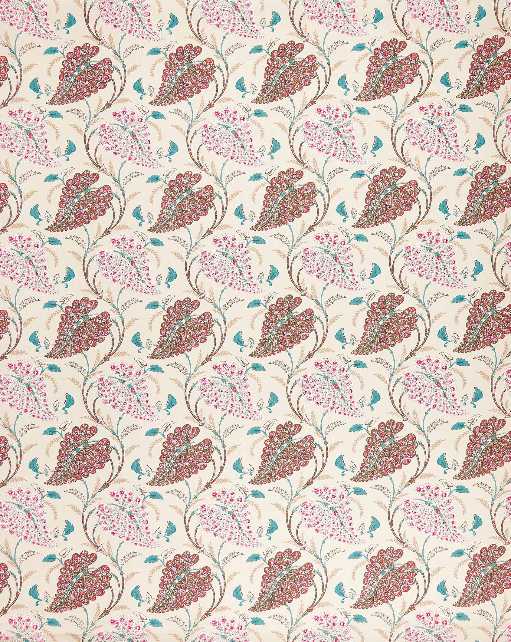 Woodbridge Felbrigg Linen /Teal/Chocolate NCF4503-01