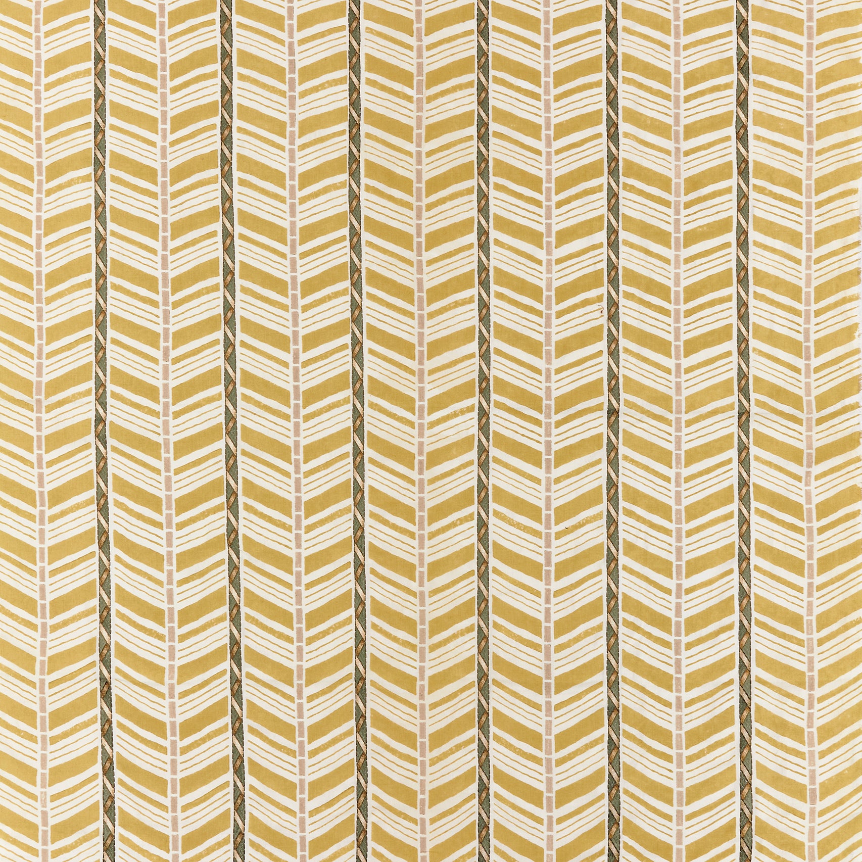 Nina Campbell Fabric - Woodbridge Woodbridge Stripe Ochre NCF4504-03