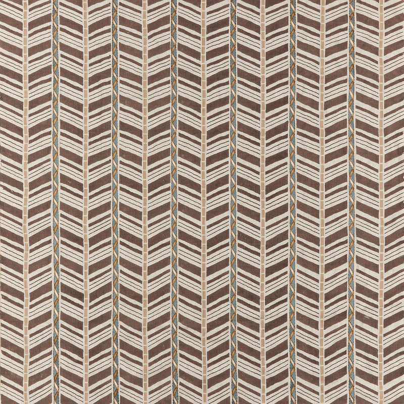 Nina Campbell Fabric - Woodbridge Woodbridge Stripe Chocolate NCF4504-04