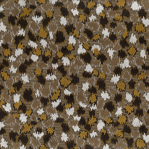 Nina Campbell Fabric - Wickham Orford Gold/Chocolate/Ivory NCF4510-03