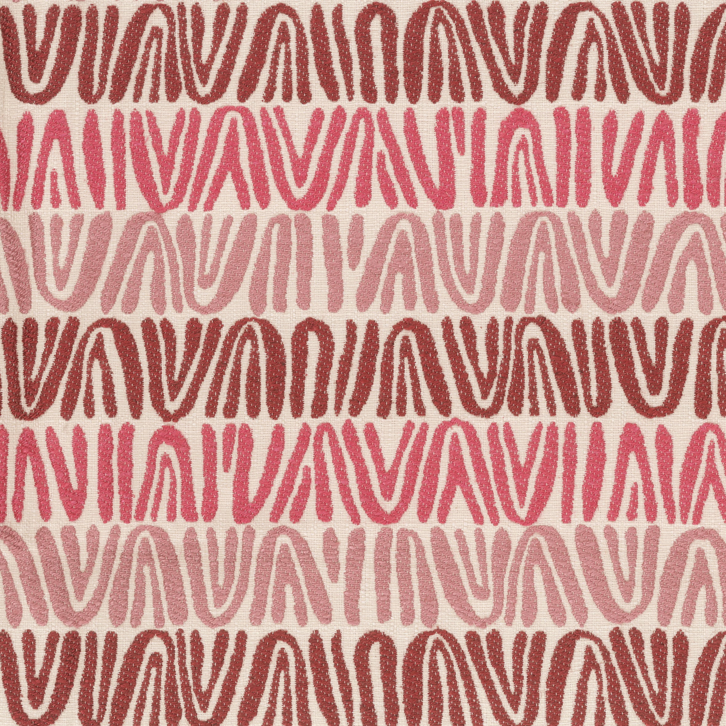 Nina Campbell Fabric - Dallimore Weaves Appledore Claret/Red/Pink NCF4520-03