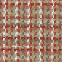 Nina Campbell Fabric - Dallimore Weaves Hadlow Coral/Taupe/Duck Egg