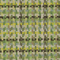 Nina Campbell Fabric - Dallimore Weaves Hadlow Green/Chocolate/Chartreuse