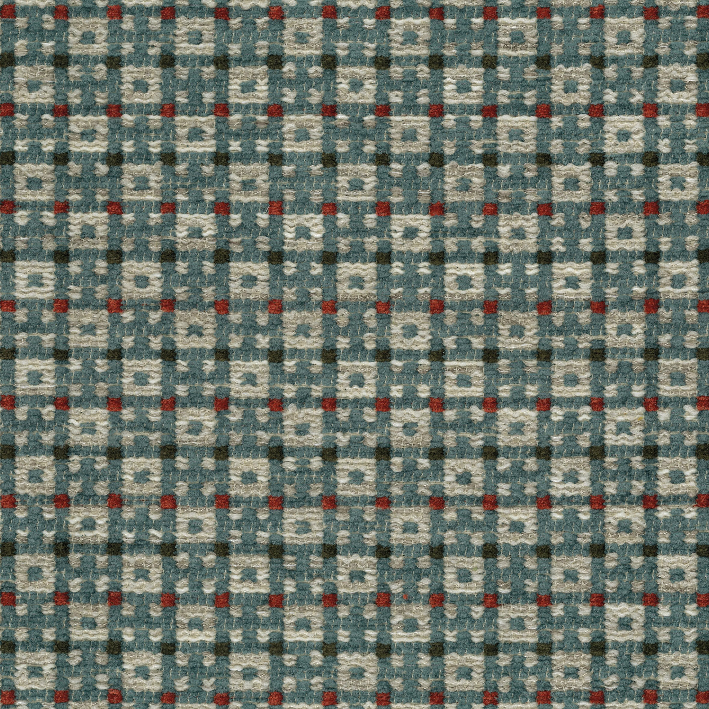 Nina Campbell Fabric Dallimore Weaves Chiddingstone Blue/Red