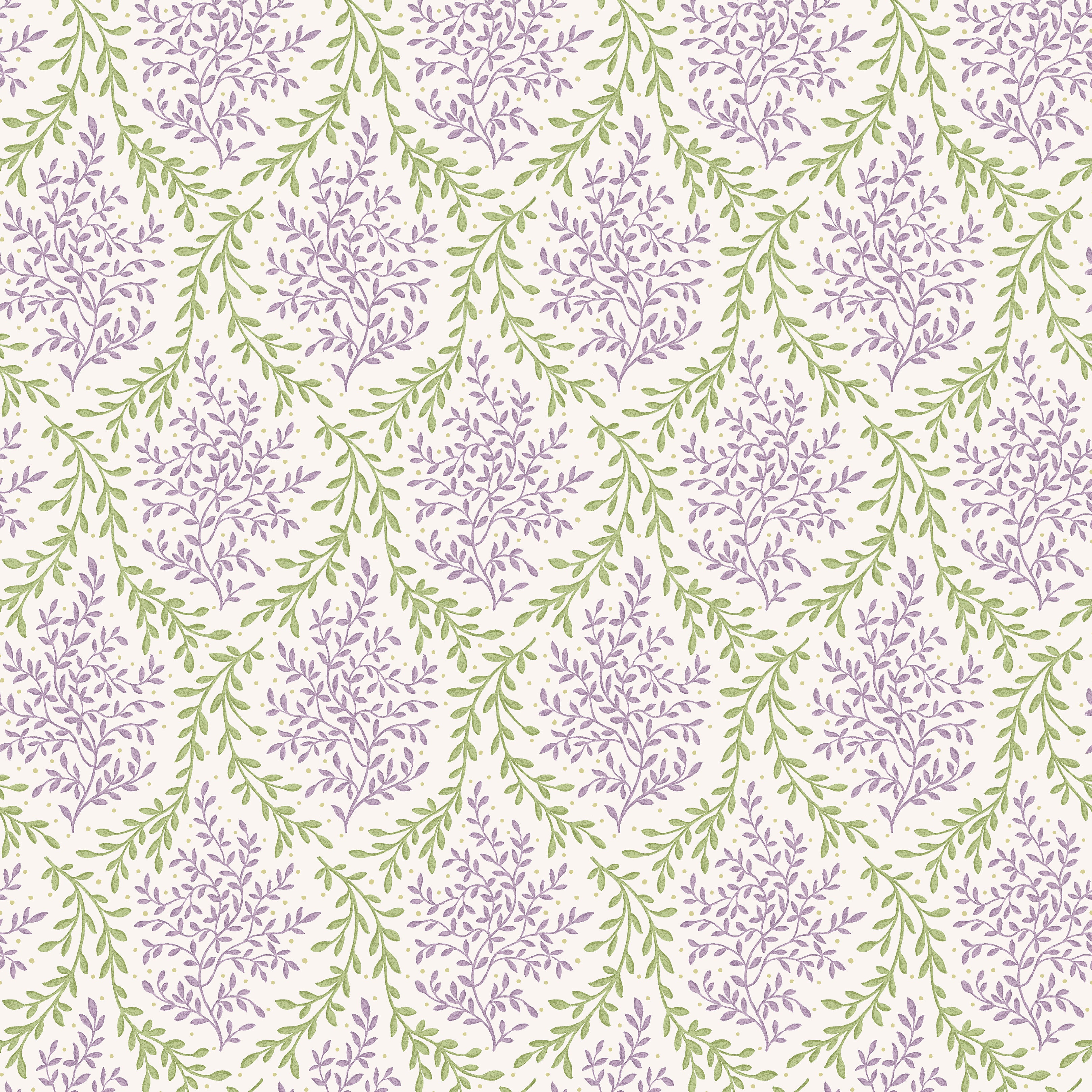 Nina Campbell Dallimore Bedgebury Fabric Lilac/Green NCF4534-06