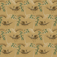 Nina Campbell Athena Peggy Ochre/Olive Fabric