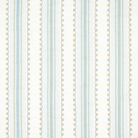 Nina Campbell Athena Mabel Stripe Aqua/Yellow fabric