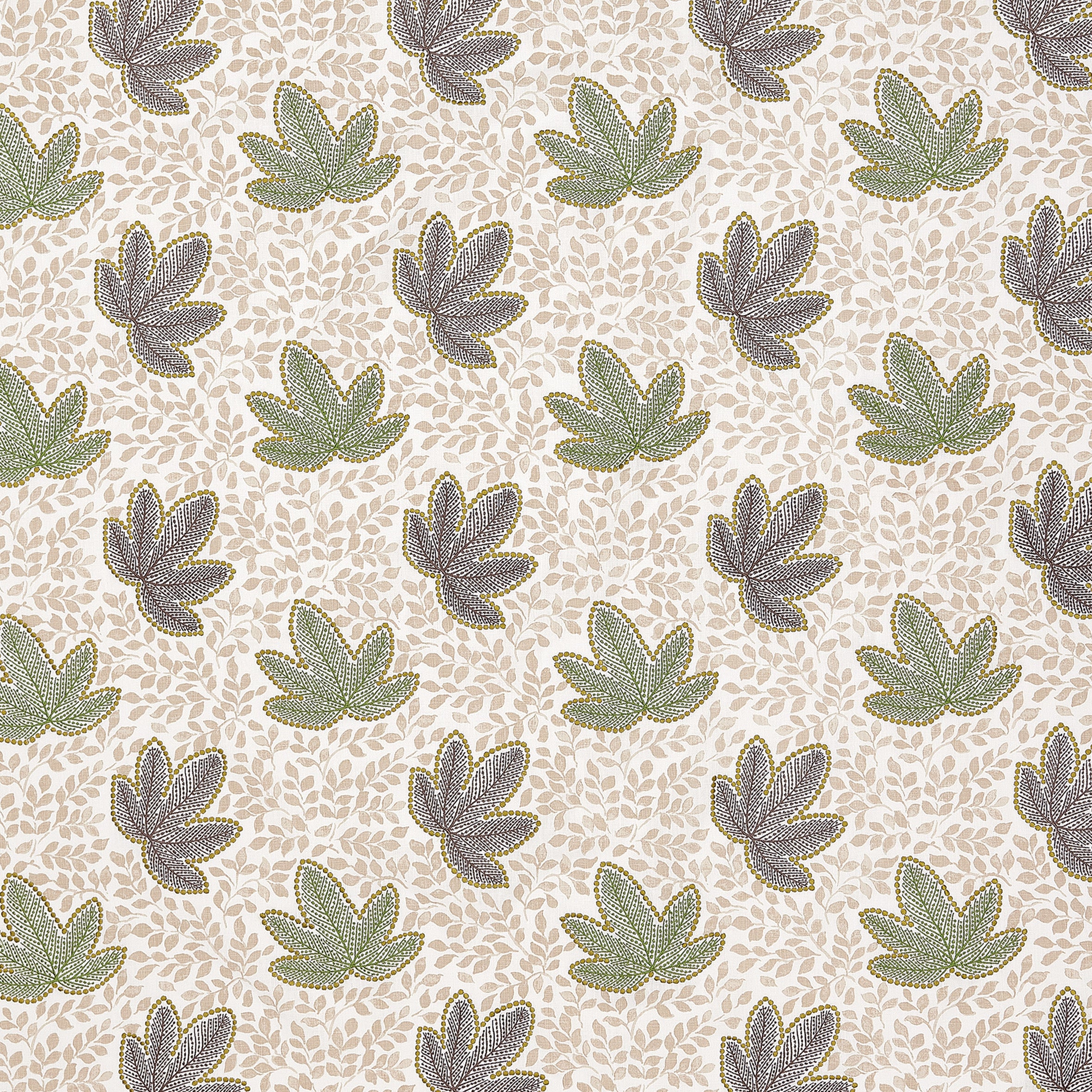 Athena Clarice Pebble/Emerald/Chocolate fabric