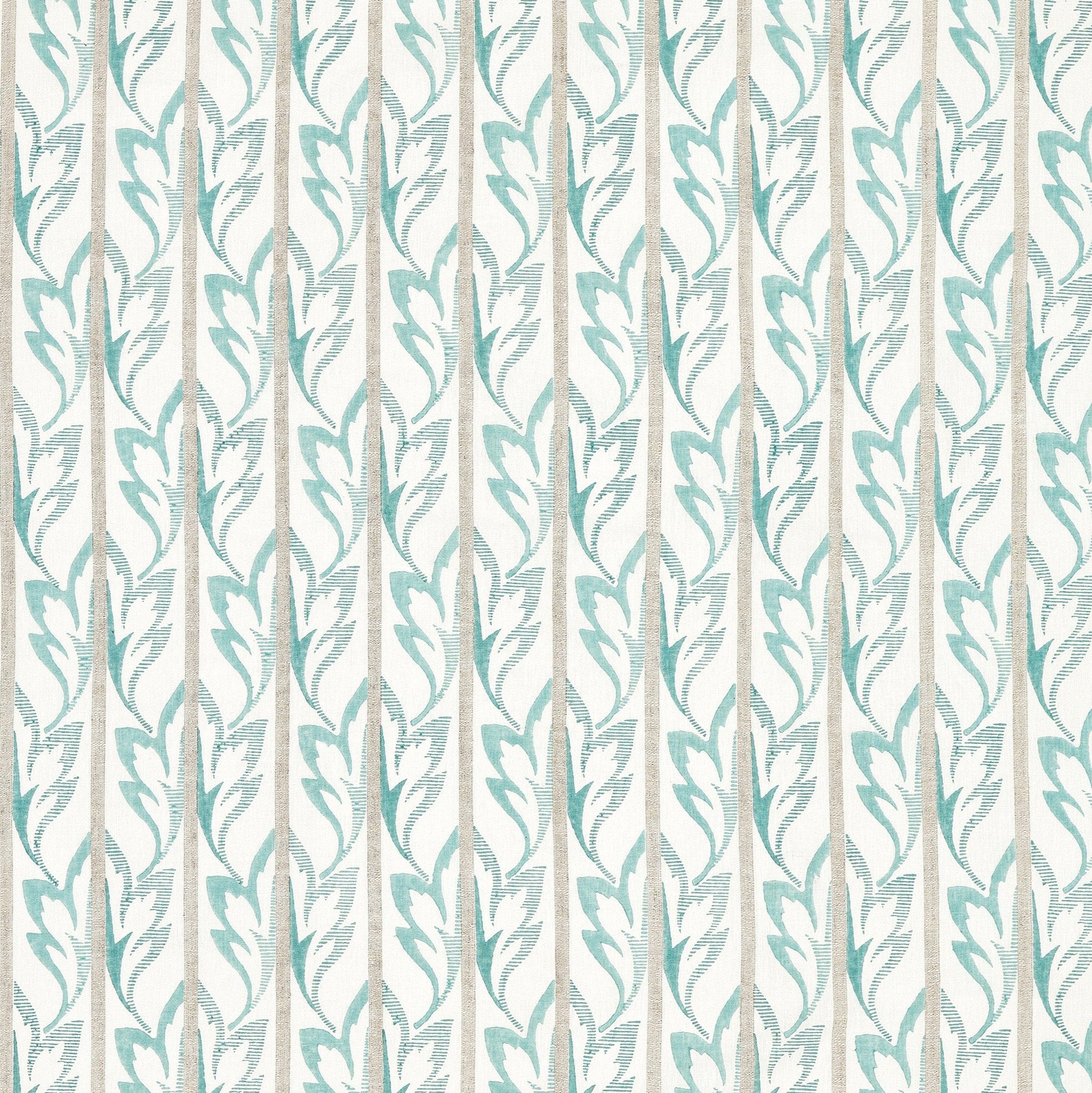 Nina Campbell Athena Dora fabric in Aqua
