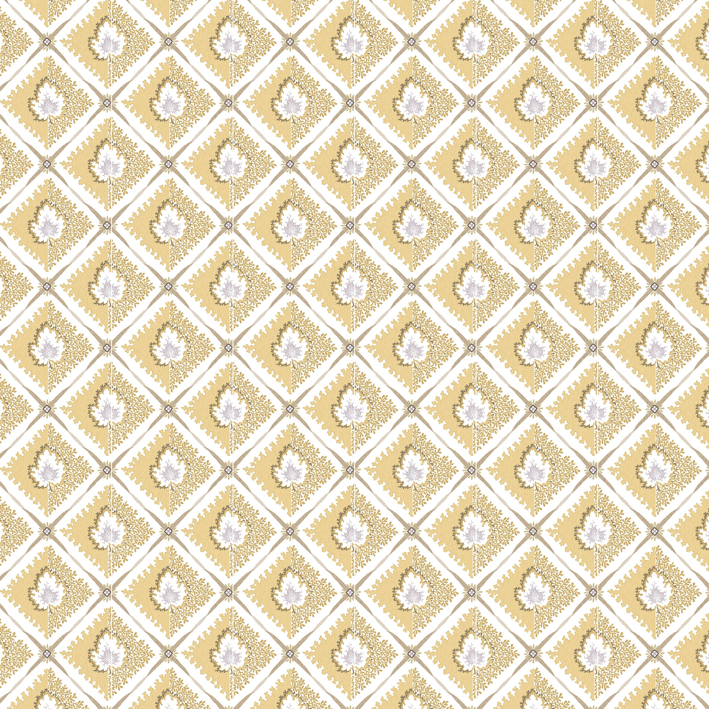 Nina Campbell Athena Elsie Yellow Fabric