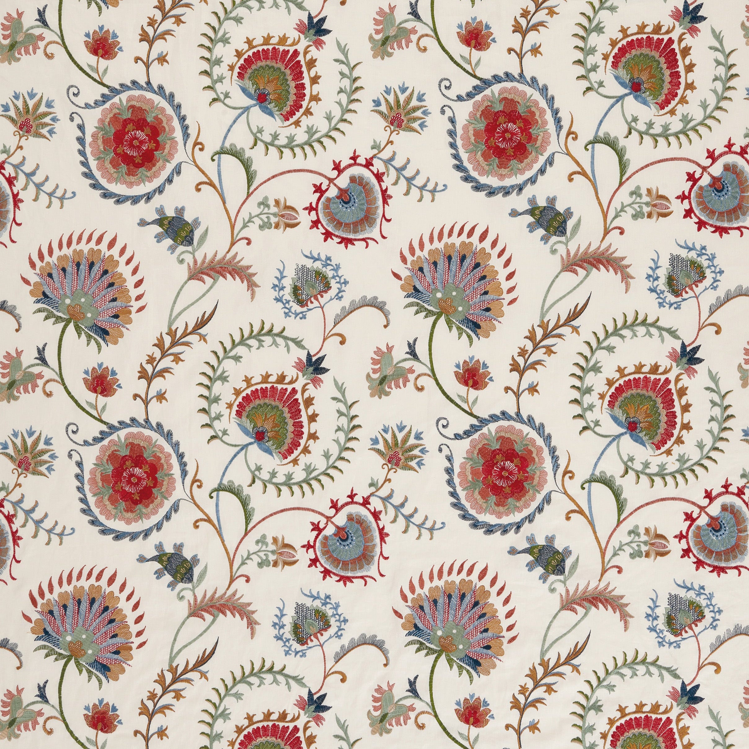 Farnaz Mandana Blue/Ruby/Ivory NCF4560-01