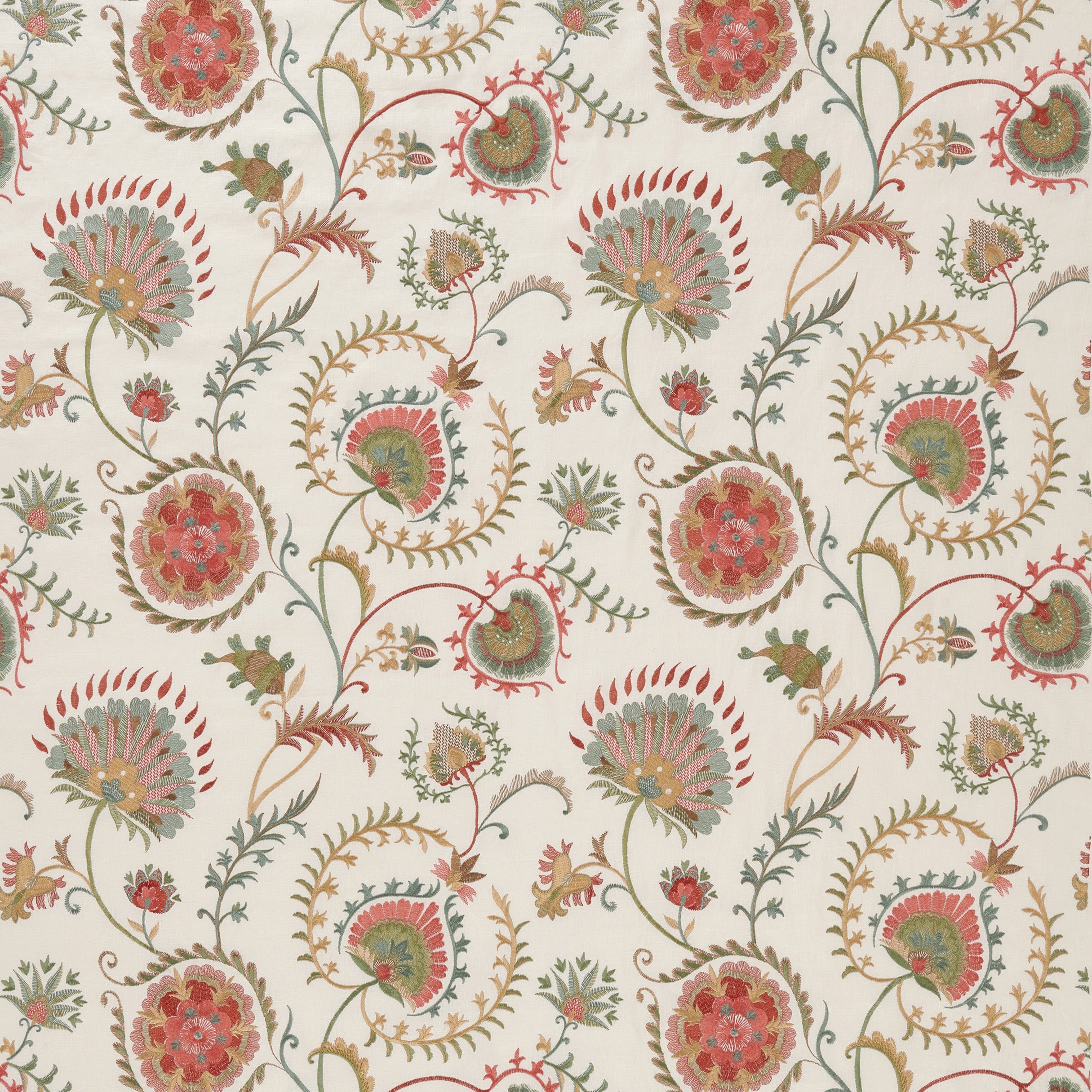 Farnaz Mandana Aqua/Coral/Ivory NCF4560-04