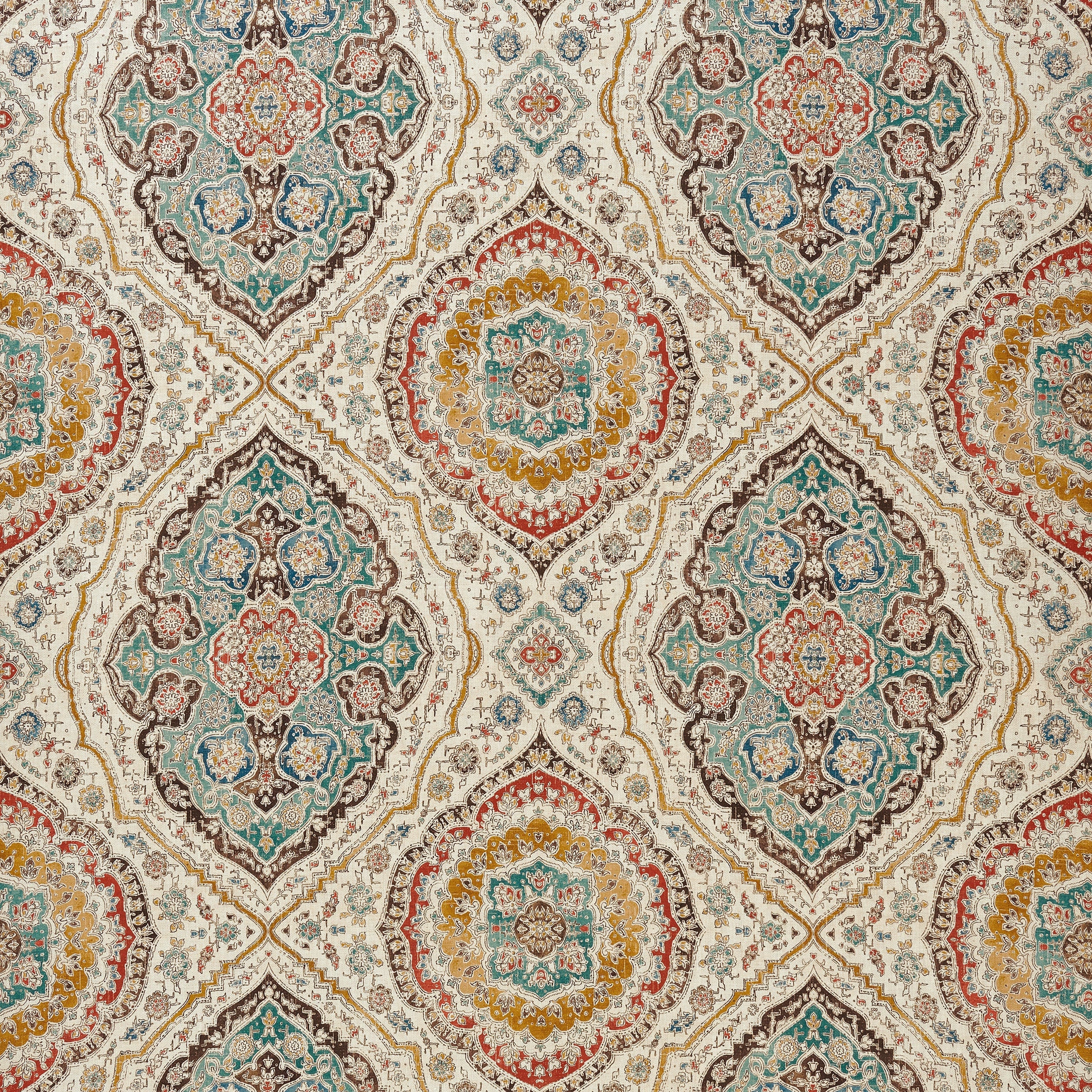 Farnaz Karabali Teal/Russet/Ochre NCF4562-04