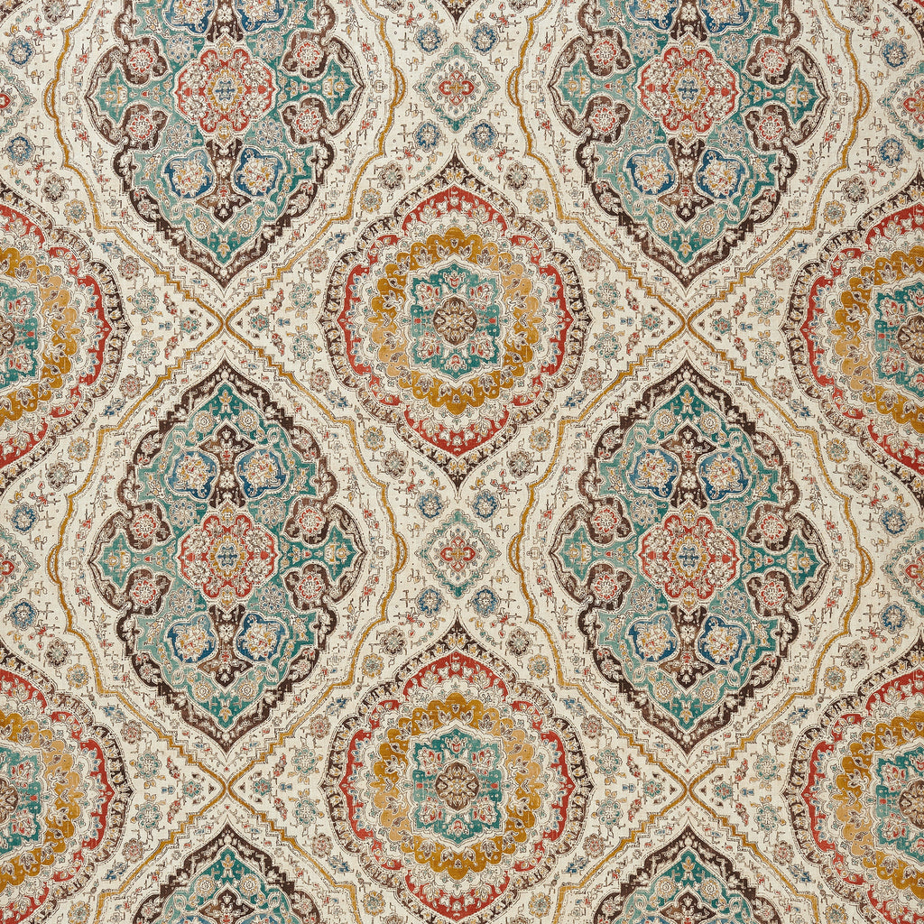 Farnaz Karabali Teal/Russet/Ochre NCF4562-04 – Nina Campbell