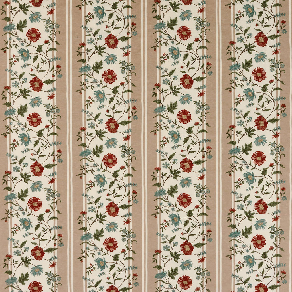 Honfleur Colmar Beige/Russet/Teal NCF4581-01 – Nina Campbell