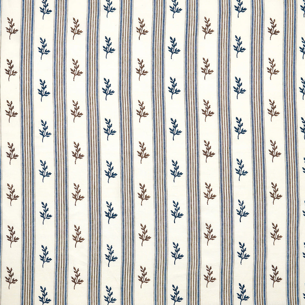 Honfleur Anduze Blue/Chocolate NCF4586-05 – Nina Campbell