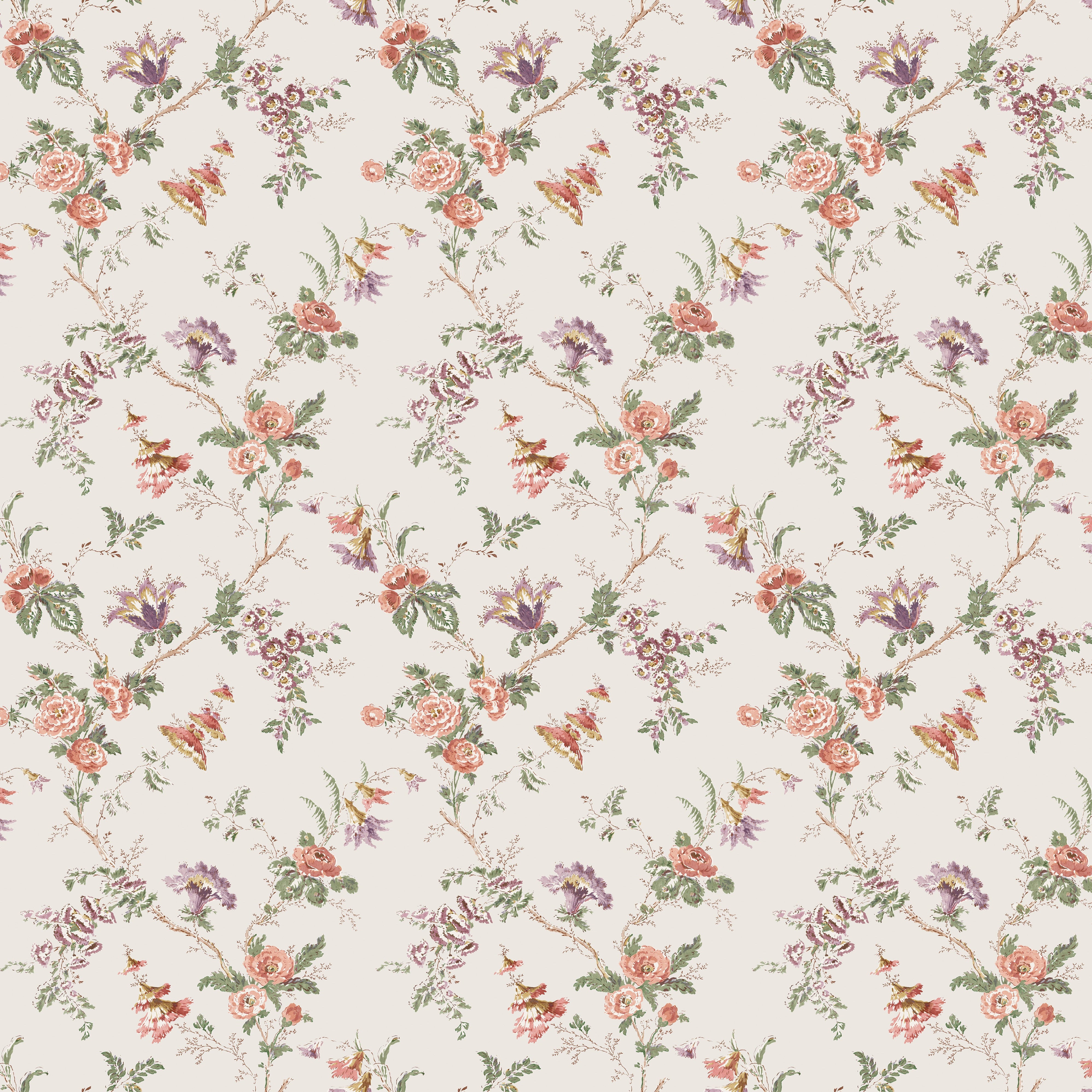 Bourton Boscobel Coral/Green NCF4602-02