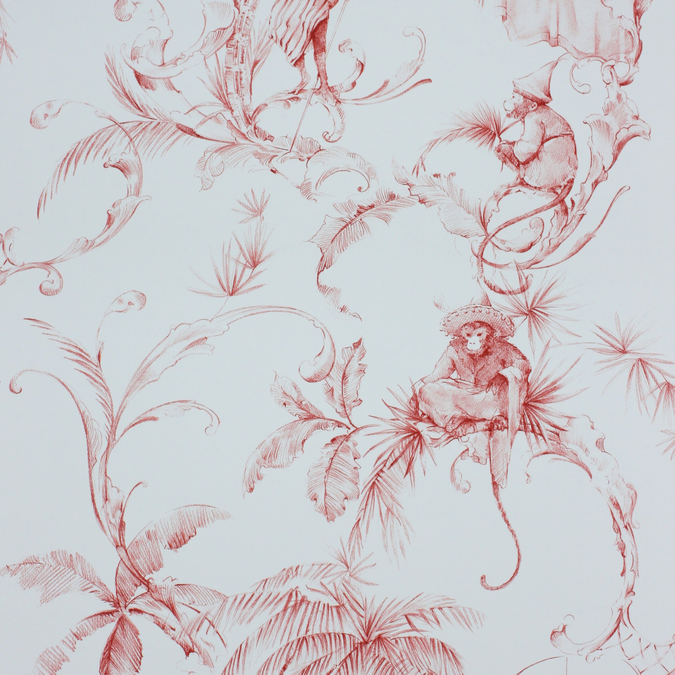Fontibre Barbary Toile Coral Red NCW4205-04