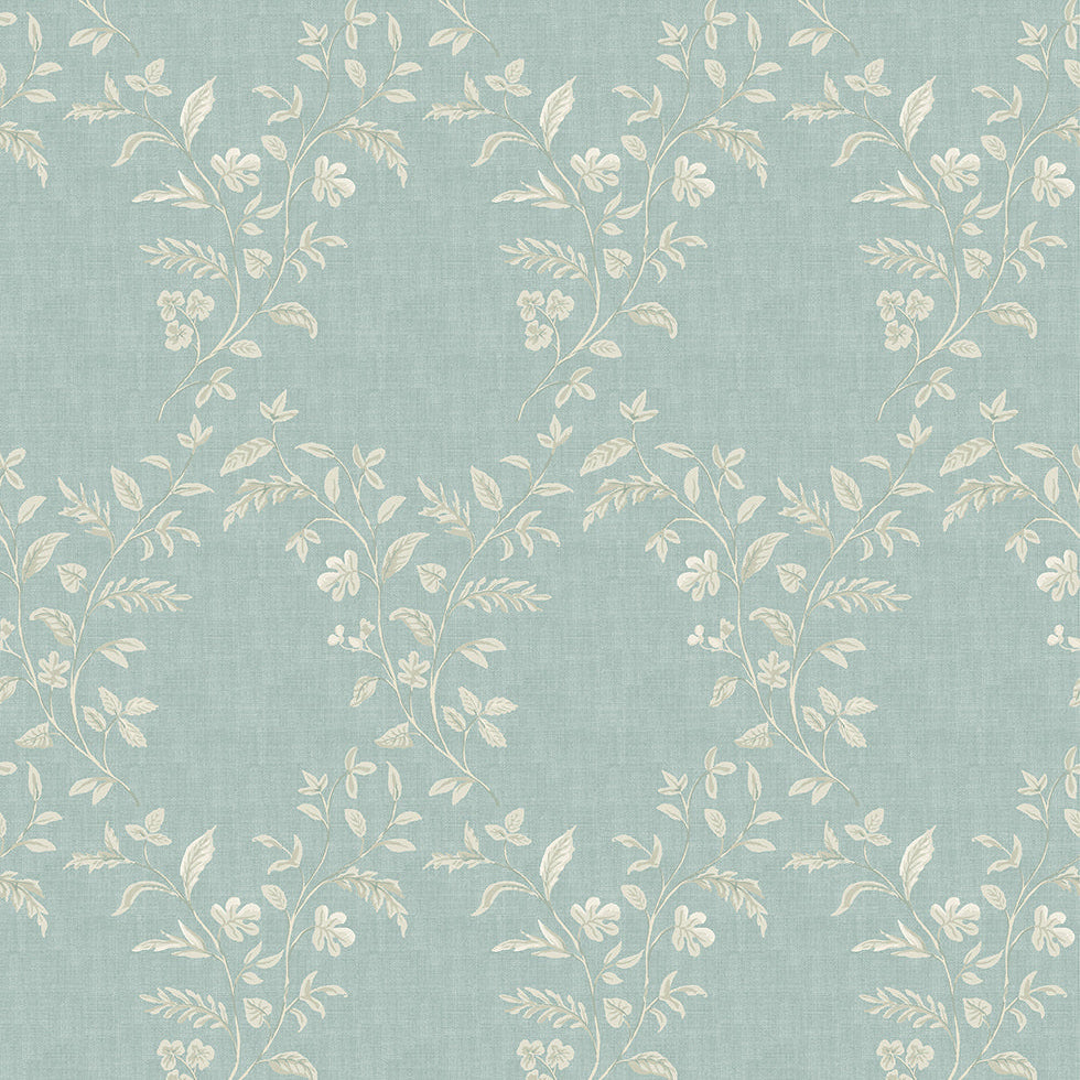 Honfleur Hollingbourne Trellis Aqua NCW4596-04