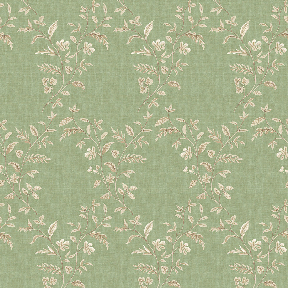 Honfleur Hollingbourne Trellis Olive NCW4596-06