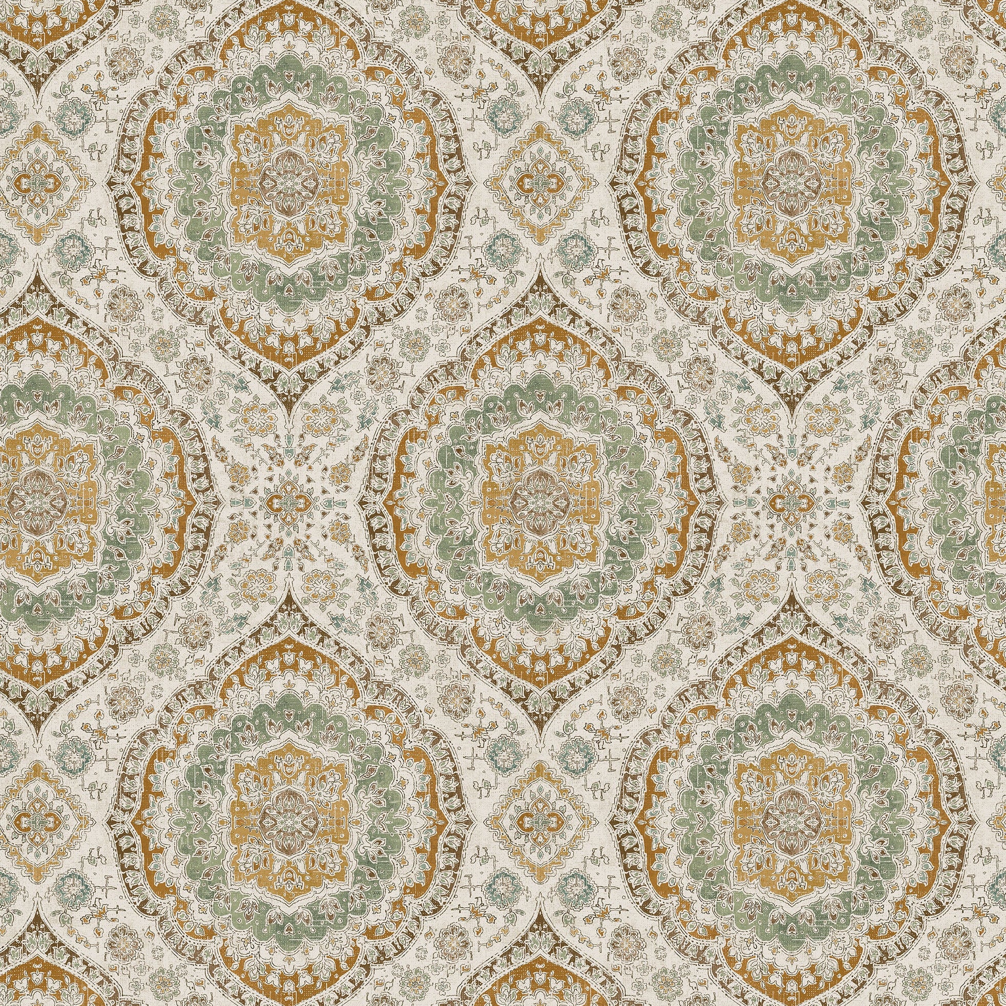 Honfleur Karabali Ochre/Eucalyptus NCW4597-03