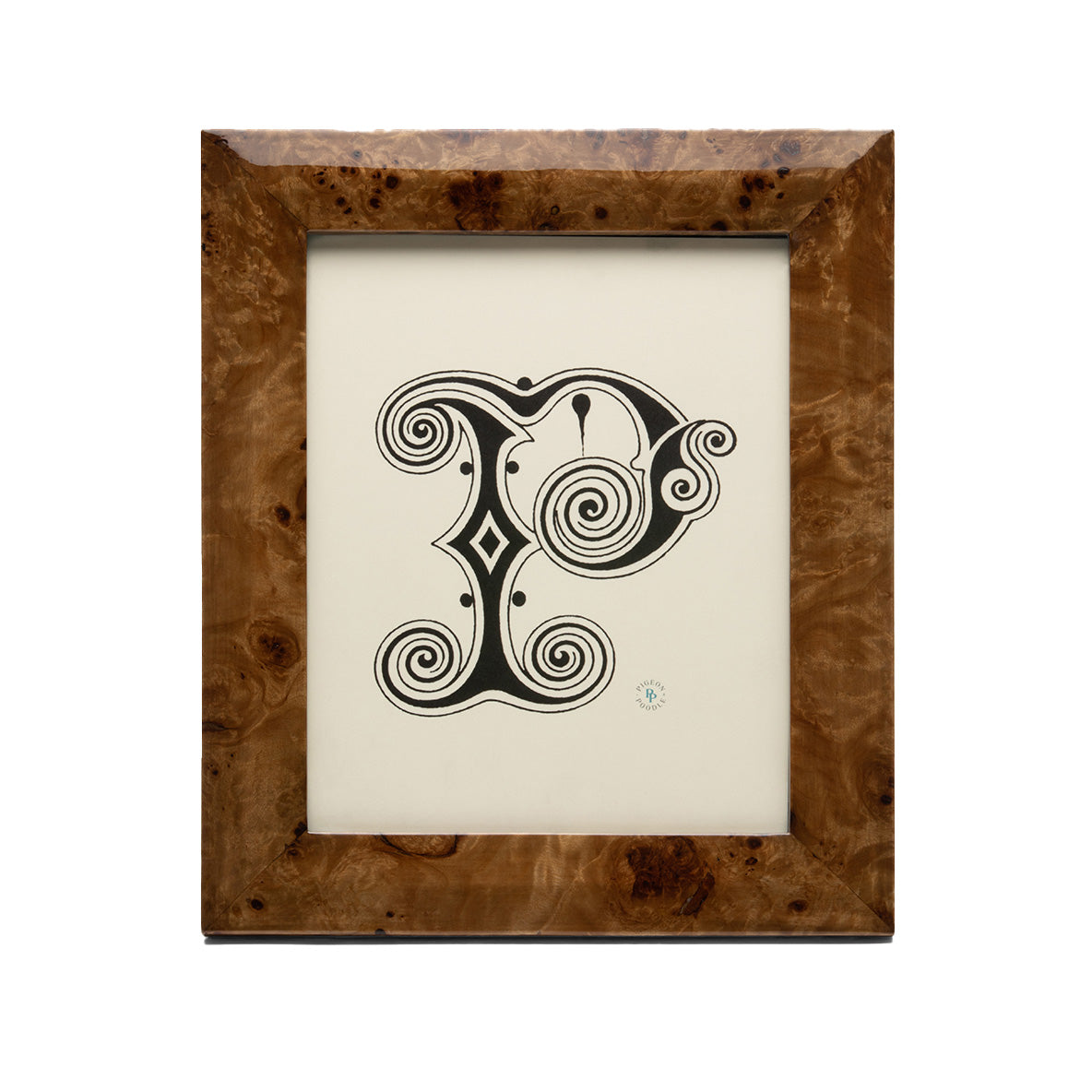 Narvik Burl Frame Dark Brown 8x10