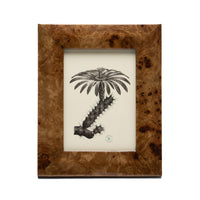 Narvik Burl Frame Dark Brown 5x7