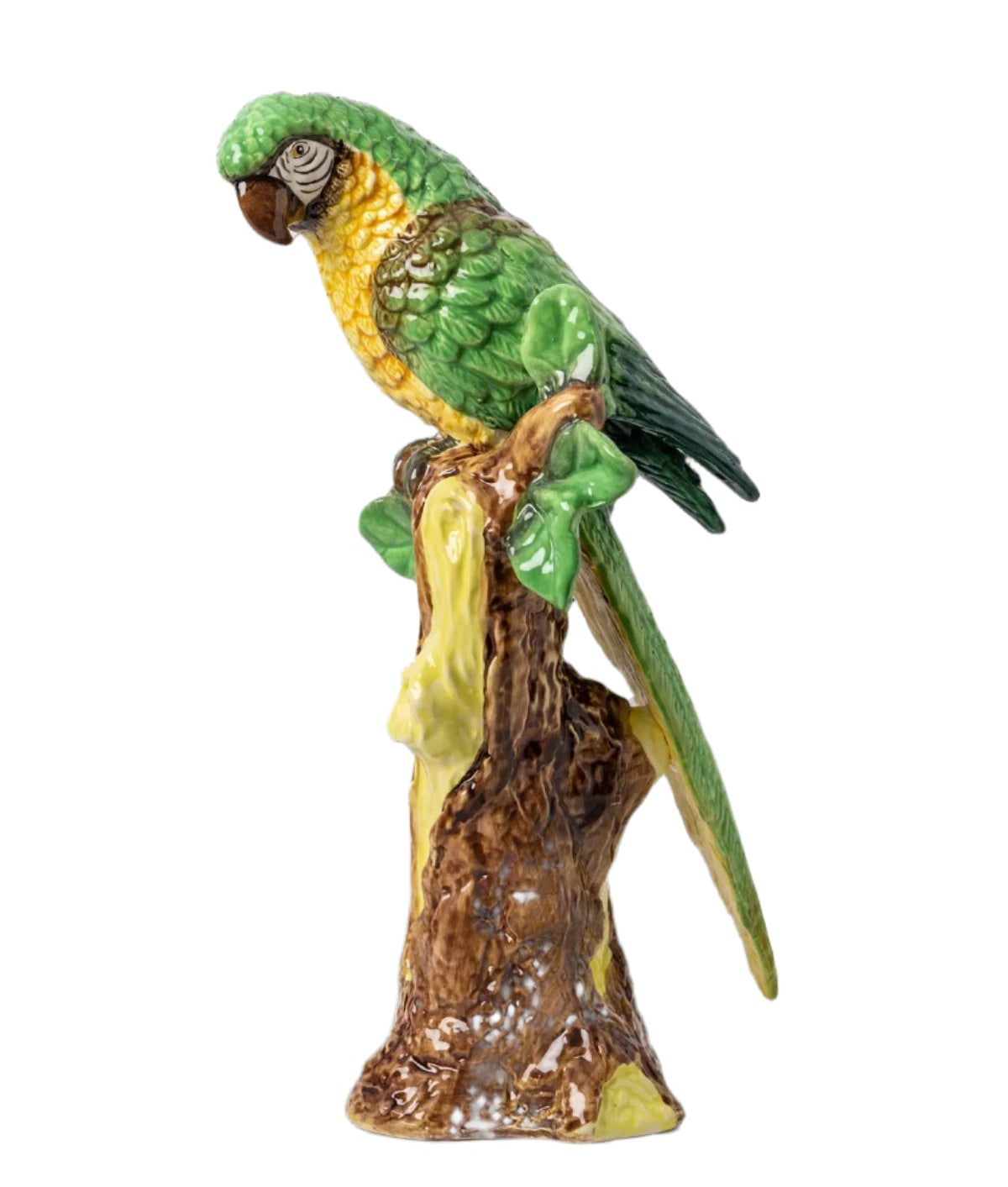 Perched Parrot Sculpture