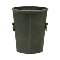 Ogden Forest Full-Grain Leather Wastebasket